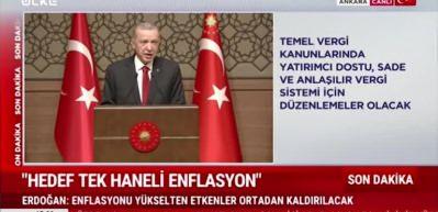 Cumhurbaşkanı Erdoğan 'Enflasyonist uygulamalardan ka&ccedil;ınacağız' dedi