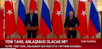 Erdoğan-Putin g&ouml;r&uuml;şmesi sona erdi: Rus lider şartını a&ccedil;ıkladı