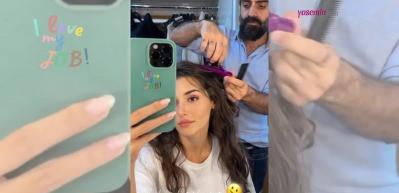 Hande Er&ccedil;el yeni dizisinin set arkasından paylaşım yaptı! "Leyla'yı hazırlıyoruz"