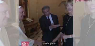 Rocky'nin yıldızı Sylvester Stallone Papa Francis'e meydan okudu!