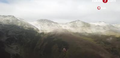 Yılın ilk karı Rize'ye yağdı