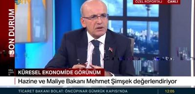 Bakan  Şimşek '&ouml;ncelik hedefimiz enflasyonu d&uuml;ş&uuml;rmek" dedi