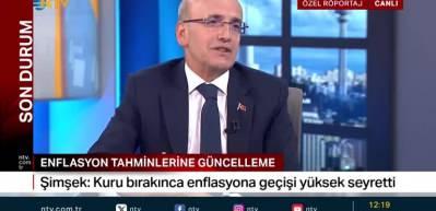 Bakan Mehmet Şimşek 'Bizim kurla ilgili bir hedefimiz yok'dedi