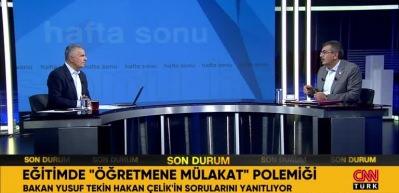 Bakan Tekin canlı yayında cevapladı: &Ouml;ğretmen alımında m&uuml;lakat nasıl olacak?