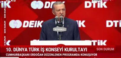 Cumhurbaşkanı Erdoğan "Asırlık acılara ve ayrılıklara son vermenin vakti gelmiştir" dedi