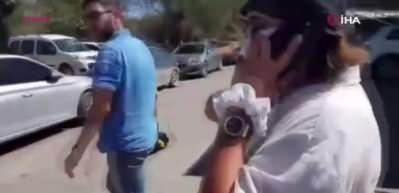 Edremit Devlet Hastanesi'nde g&ouml;r&uuml;nt&uuml;lenen H&uuml;lya Avşar tanınmamak i&ccedil;in elinden geleni yaptı!