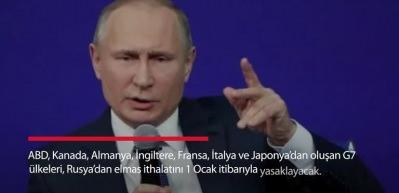 G7 &uuml;lkeleri, Rusya'dan elmas ithalatını yasaklamaya hazırlanıyor
