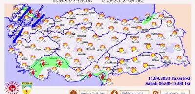  Meteoroloji sağanak geliyor diye uyardı!