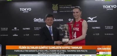 A Milli Kadın Voleybol Takımı, 2024 Paris Olimpiyat Elemeleri'ndeki son ma&ccedil;ında Bel&ccedil;ika'yı 3-0 mağlup etti