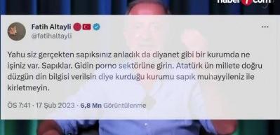 Fatih Altaylı'nın Diyanet i&ccedil;in sarf ettiği &ccedil;irkin s&ouml;zleri mahakemeye taşındı