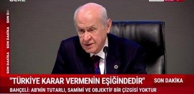 Bah&ccedil;eli Karabağ A&ccedil;ıklamaları: &Uuml;lkemizde ve d&uuml;nyada barış istiyoruz.