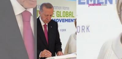 Başkan Erdoğan'dan eşi Emine Erdoğan'a jest: "Hanım konuşsun ki, biz de huruş-u cuş’a gelelim"