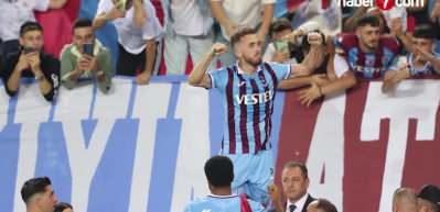 Trabzonspor derbide 3 puanı 3 golle aldı