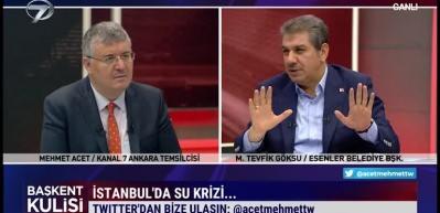 İstanbul'u bekleyen su krizinin detaylarını Tevfik  G&ouml;ksu canlı yayında a&ccedil;ıkladı...