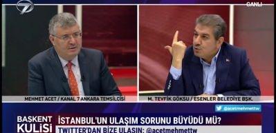 Tevfik G&ouml;ksu "İBB yeni 1 metre dahi metro ihalesi yapılmadı diyerek İmamoğlu'na tepki g&ouml;sterdi...