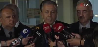 İ&ccedil;işleri Bakanı Yerlikaya, ter&ouml;r saldırısında yaralanan polis memurlarını ziyaret etti