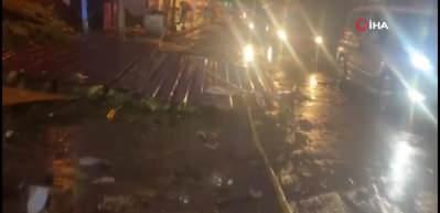 Aşırı yağışlar Trabzon'da heyelana neden oldu!