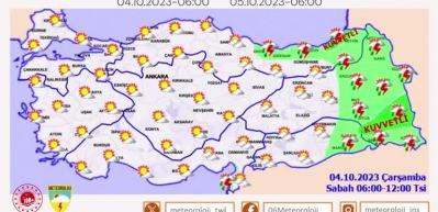 Meteoroloji o b&ouml;lgeleri uyardı! Dikkat fırtınalar kopacak! 