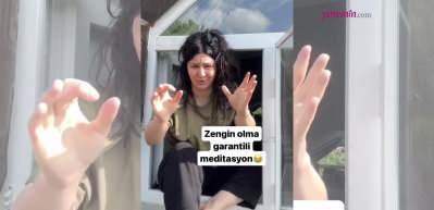 Yasemin Sakallıoğlu'ndan y&uuml;zleri g&uuml;ld&uuml;ren paylaşım! "Zengin olma garantili meditasyon"