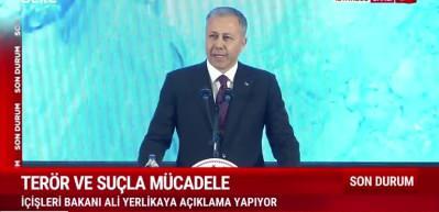 Ali Yerlikaya : Ter&ouml;r operasyonları ile ilgili a&ccedil;ıklamalarda bulundu 