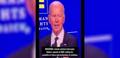 Biden'ın konuşması, Filistin s&ouml;zleriyle b&ouml;yle b&ouml;l&uuml;nd&uuml;