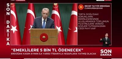 Cumhurbaşkanı Erdoğan'dan İsrail ve Filistin'e &ccedil;ağrı! Resmen ilan etti!
