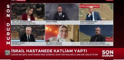 Gazze Şifa Hastanesi'nde g&ouml;revli Dr. Fadya Malhis'in metaneti ve teslimiyeti duygulandırdı