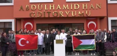 Bezmi&acirc;lem Vakıf &Uuml;niversitesi'nden anlamlı Gazze a&ccedil;ıklaması!