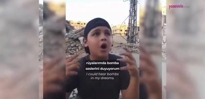 Filistinli 12 yaşındaki rap&ccedil;i enkaz g&ouml;r&uuml;nt&uuml;lerinin &ouml;n&uuml;nde hissettiklerini anlattı
