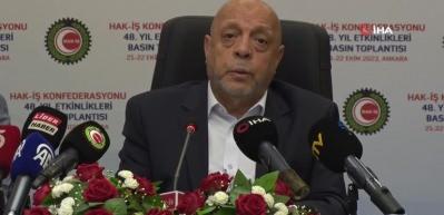 Hak-İş Genel Başkanı Arslan: &ldquo;Asgari &uuml;cret tespit komisyonu modelini kabul etmiyoruz&ldquo;