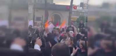 Filistin'e gelen Fransa Cumhurbaşkanı Macron protesto edildi
