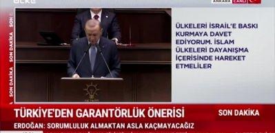 Cumhurbaşkanı Erdoğan sorumluluk alabiliriz diyerek İsrail-Filistin savaşının durması i&ccedil;in &ccedil;&ouml;z&uuml;m &ouml;nerilerini sıraladı!