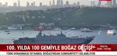 G&uuml;&ccedil;l&uuml; T&uuml;rkiye, Cumhuriyetin 100. yılını selamlıyor