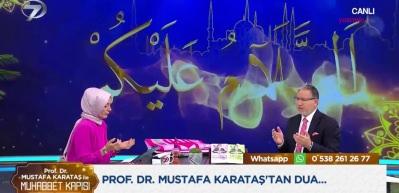 Prof. Dr. Mustafa Karataş işgal altındaki Filistin i&ccedil;in canlı yayında dua etti