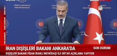 Bakan Fidan "Şiddetin b&ouml;lgesel savaşa d&ouml;nmesini istemiyoruz" a&ccedil;ıklamasını yaptı...