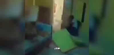 Dehşet anları kamerada! &Ccedil;ocuk katili İsrail'in  hastanelere saldırı anları b&ouml;yle kaydedildi...
