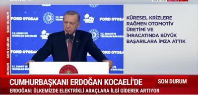 Cumhurbaşkanı Erdoğan Avrupa'nın batarya &uuml;retim &uuml;ss&uuml; olmakta kararlıyız diyerek yatırımcılara seslendi