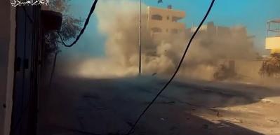 İşte Ebu Ubeyde&rsquo;nin s&ouml;z ettiği g&ouml;r&uuml;nt&uuml;ler: İsrail tankları b&ouml;yle yok edildi!