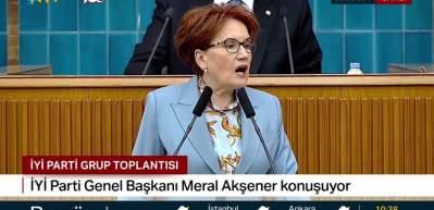İYİ Parti Genel Başkanı Meral Akşener partisinin grup toplantısında konuşuyor