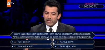 Filistin sorusu Milyoner'de yankılandı! Kenan İmirzalıoğlu'dan çarpıcı açıklama