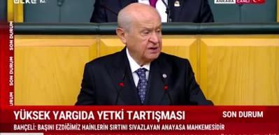 MHP lideri Bah&ccedil;eli AYM kapatılmalı diyerek tepki g&ouml;sterdi