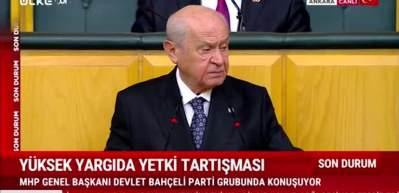MHP lideri Devlet Bah&ccedil;eli "AYM s&uuml;per temyiz merci sıfatına da sahip değildir" diyerek tepki g&ouml;sterdi