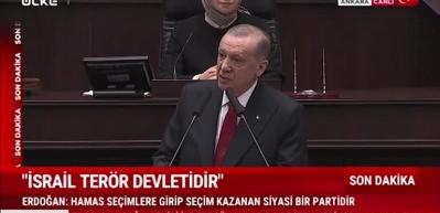 Başkan Erdoğan "İsrail katliamlarına devam ederse ter&ouml;r devleti olduğunu tescil ettirecektir" dedi