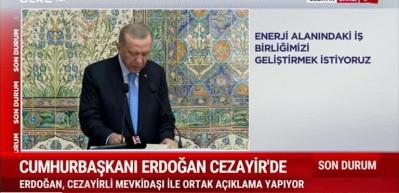 Cumhurbaşkanı Erdoğan İsrail'in soykırımına Cezayir'den tepki g&ouml;sterdi