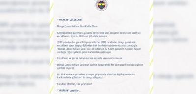 Fenerbah&ccedil;e'den &ccedil;ok anlamlı paylaşım! Filistin'deki &ccedil;ocuklar unutulmadı...