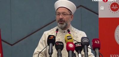 Diyanet İşleri Başkanı Ali Erbaş'tan Filistin mesajı