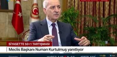 Meclis Başkanı Kurtulmuş siyasetteki 50+1 hakkında a&ccedil;ıklamalarda bulundu...