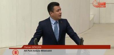 Osman G&ouml;k&ccedil;ek'ten TBMM'de CHP'lileri &ccedil;ıldırtan s&ouml;zler