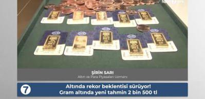 Altında rekor beklentisi s&uuml;r&uuml;yor! Gram altında yeni tahmin 2 bin 500 tl