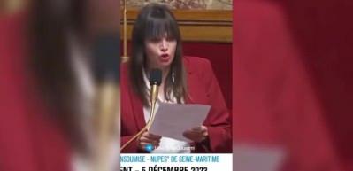 Fransız vekil Alma Dufour'dan Fransa Ulusal Meclisi'nde Gazze haykırışı! 